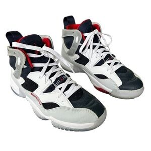 NIKE JORDAN Jumpman XIV Two Trey Olympic Sneakers Leather Mid Tops Men’s Sz 8 EC